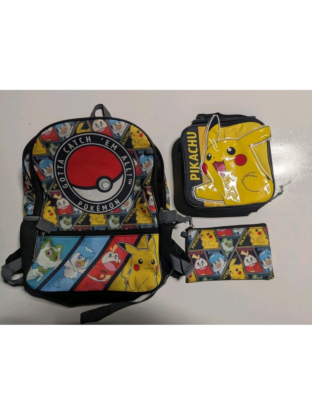 Pokémon Got To Catch Them All Kids Book Bag Lunch Box And Carry Case
